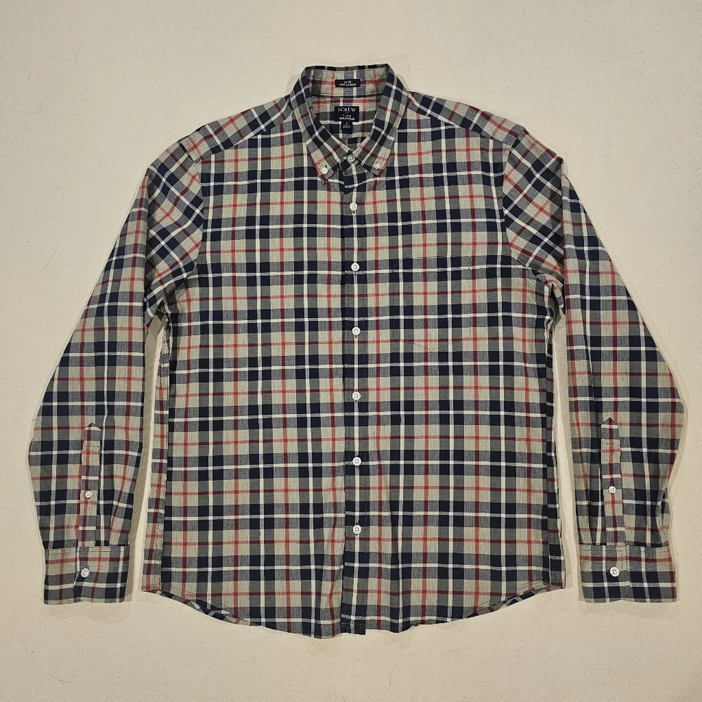 J. Crew Slim Fit Untucked Button Down L